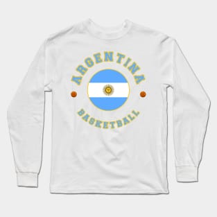 Argentina Basketball Long Sleeve T-Shirt